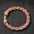 18K Gold Diamond Rope Bracelet - Drip Culture Jewelry