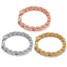 18K Gold Diamond Rope Bracelet - Drip Culture Jewelry