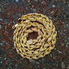 18K Gold Diamond Rope Chain - Drip Culture Jewelry