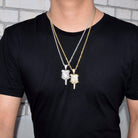 18K Gold Diamond Rose - Drip Culture Jewelry