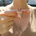 18K Gold Diamond Rose - Drip Culture Jewelry