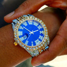 18k Gold Diamond Royal Watch - Drip Culture Jewelry