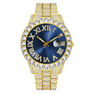 18k Gold Diamond Royal Watch - Drip Culture Jewelry