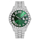 18k Gold Diamond Royal Watch - Drip Culture Jewelry