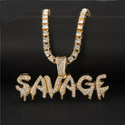 18K Gold Diamond Savage - Drip Culture Jewelry