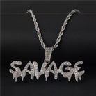 18K Gold Diamond Savage - Drip Culture Jewelry