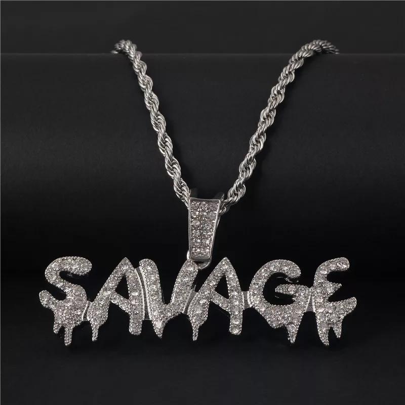 18K Gold Diamond Savage - Drip Culture Jewelry