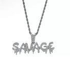 18K Gold Diamond Savage - Drip Culture Jewelry