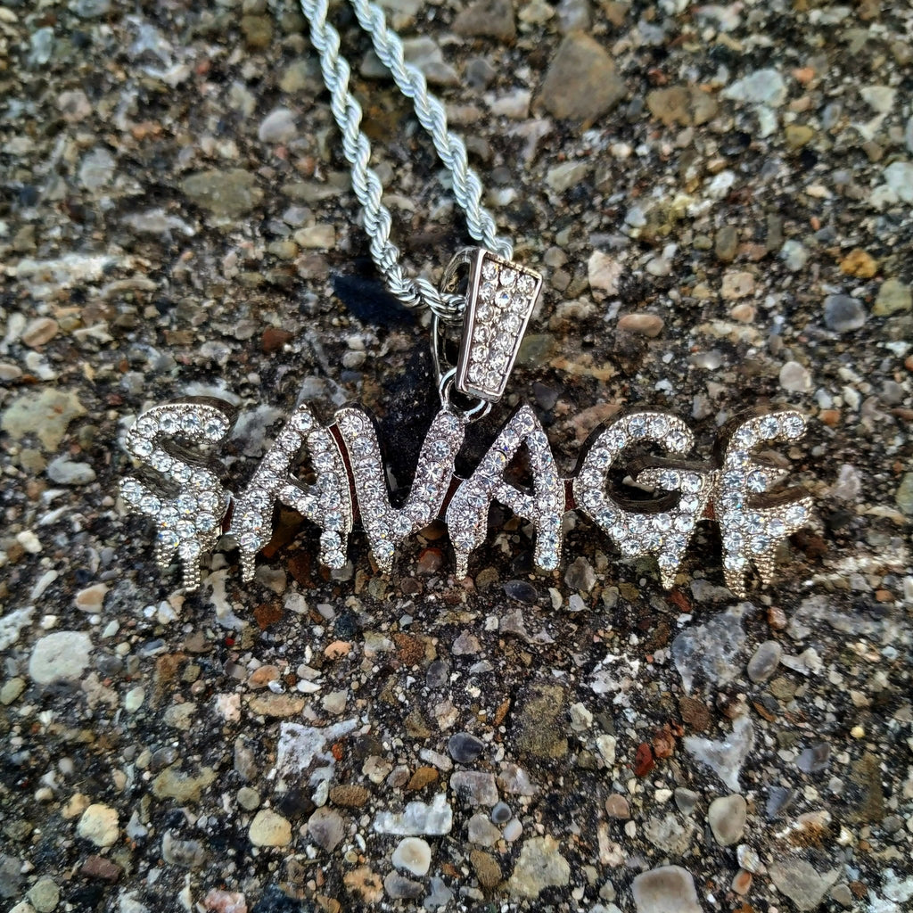 18K Gold Diamond Savage - Drip Culture Jewelry