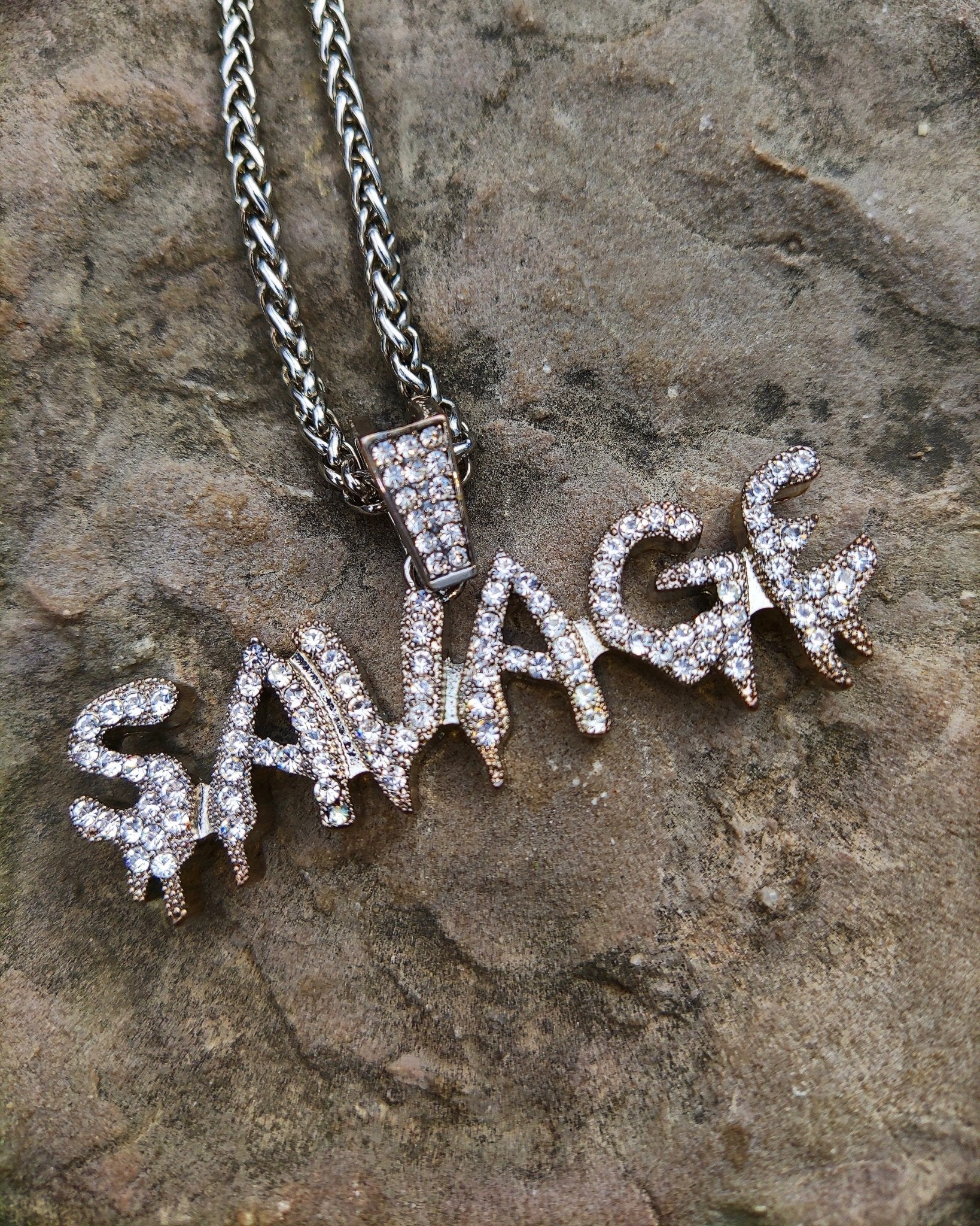 18K Gold Diamond Savage - Drip Culture Jewelry