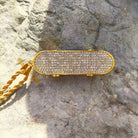 18K Gold Diamond Skateboard - Drip Culture Jewelry