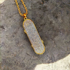 18K Gold Diamond Skateboard - Drip Culture Jewelry