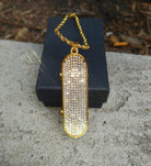 18K Gold Diamond Skateboard - Drip Culture Jewelry