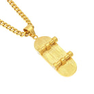 18K Gold Diamond Skateboard - Drip Culture Jewelry