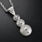 18K Gold Diamond Snowman - Drip Culture Jewelry