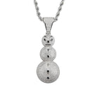 18K Gold Diamond Snowman - Drip Culture Jewelry