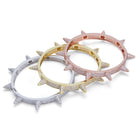 18K Gold Diamond Spike Bracelet - Drip Culture Jewelry