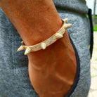 18K Gold Diamond Spike Bracelet - Drip Culture Jewelry