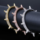 18K Gold Diamond Spike Bracelet - Drip Culture Jewelry
