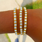 18K Gold Diamond Tennis Bracelet - Drip Culture Jewelry