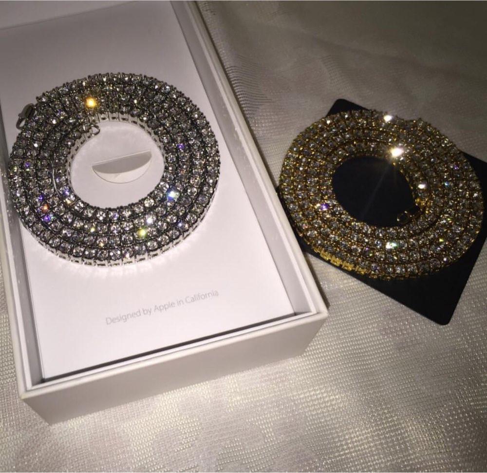 18K Gold Diamond Tennis Chain - Drip Culture Jewelry