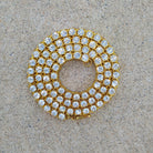 18K Gold Diamond Tennis Chain - Drip Culture Jewelry