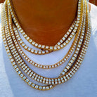 18K Gold Diamond Tennis Chain - Drip Culture Jewelry