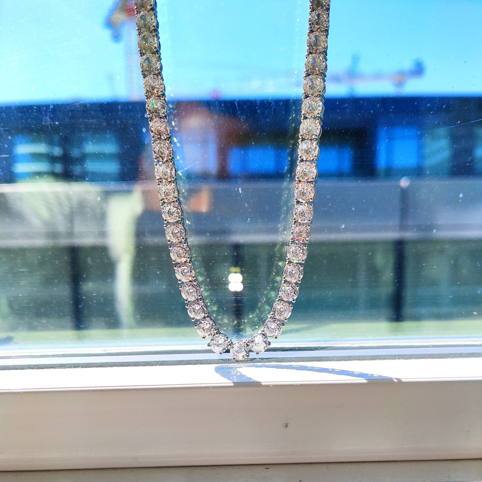 18K Gold Diamond Tennis Chain Bracelet Set ( 2 Pieces ) - Drip Culture Jewelry