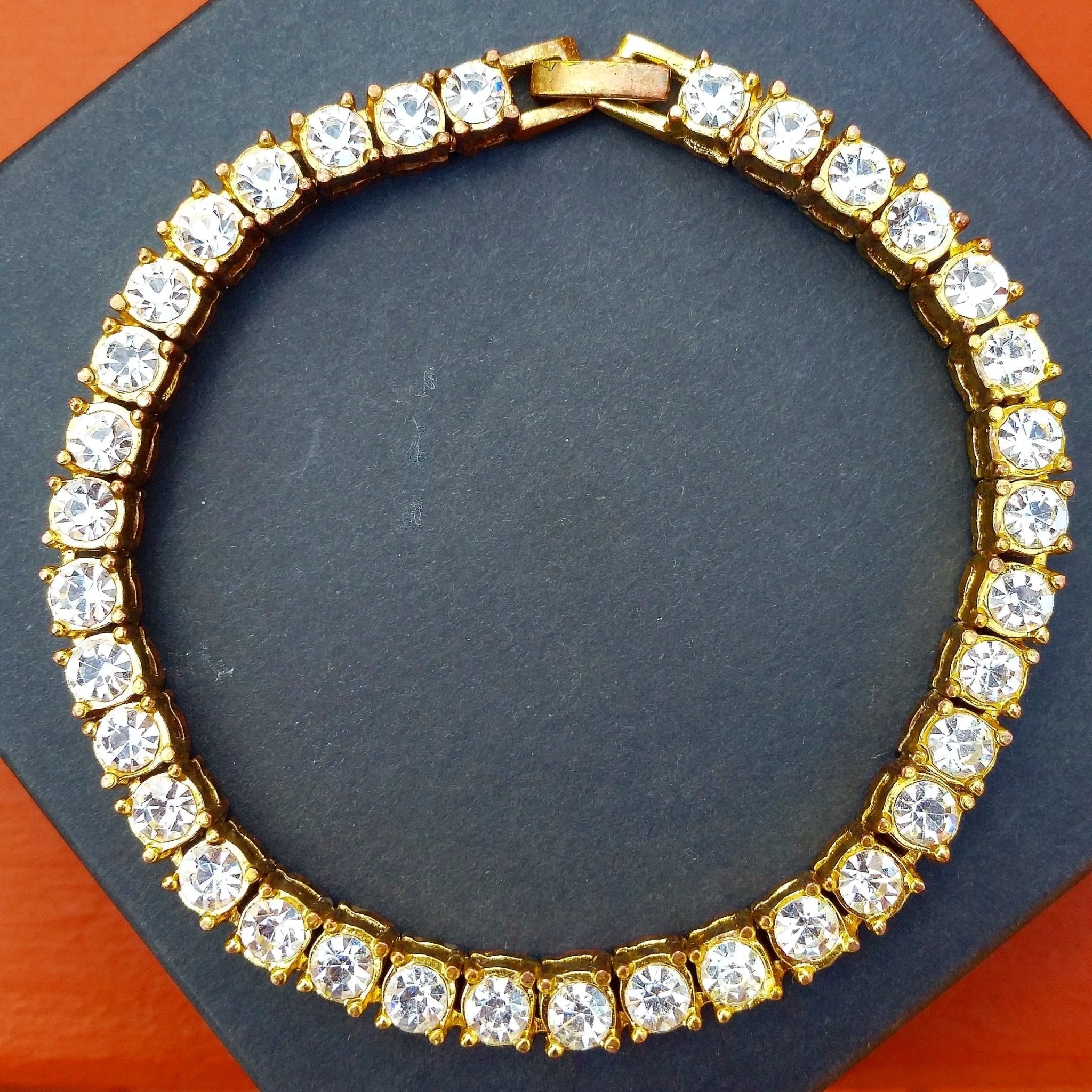 18K Gold Diamond Tennis Chain Bracelet Set ( 2 Pieces ) - Drip Culture Jewelry