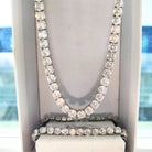 18K Gold Diamond Tennis Chain Bracelet Set ( 2 Pieces ) - Drip Culture Jewelry