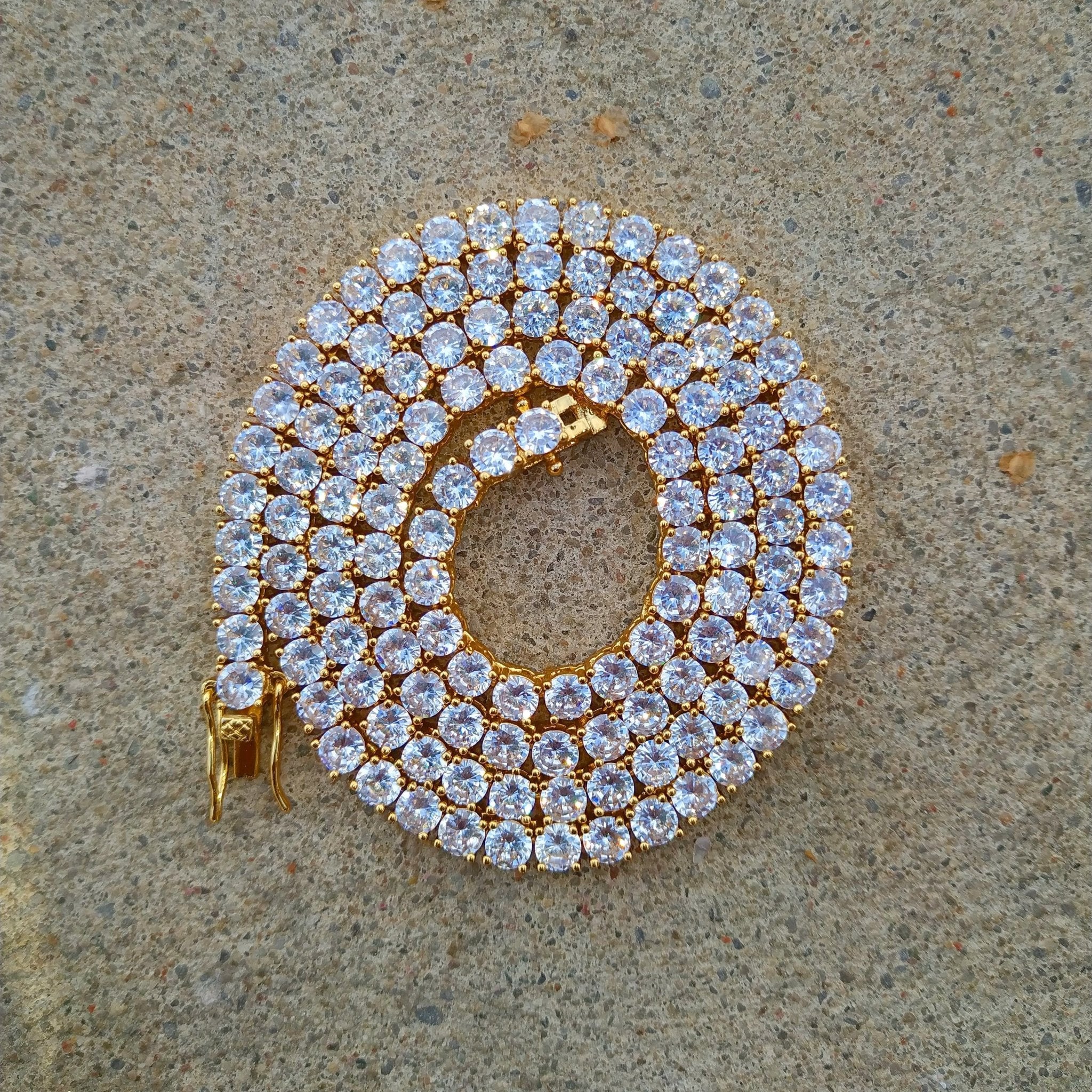 18k Gold Diamond Tennis Necklace - Drip Culture Jewelry