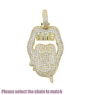 18K Gold Diamond Tongue - Drip Culture Jewelry