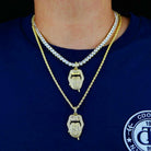 18K Gold Diamond Tongue - Drip Culture Jewelry