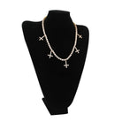 18K Gold Diamond Upside Down Uzi Cross Chain - Drip Culture Jewelry