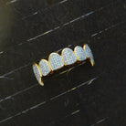 18K Gold Diamond Vampire Grillz - Drip Culture Jewelry