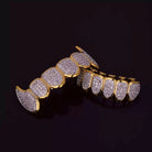 18K Gold Diamond Vampire Grillz - Drip Culture Jewelry