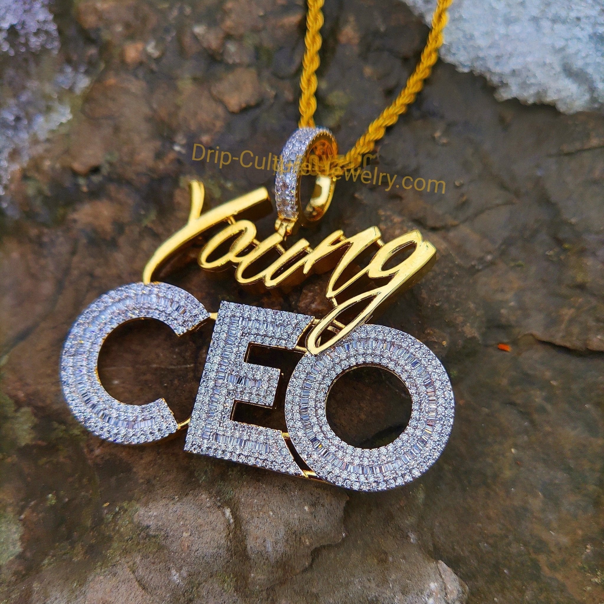 18K Gold Diamond Young Ceo - Drip Culture Jewelry