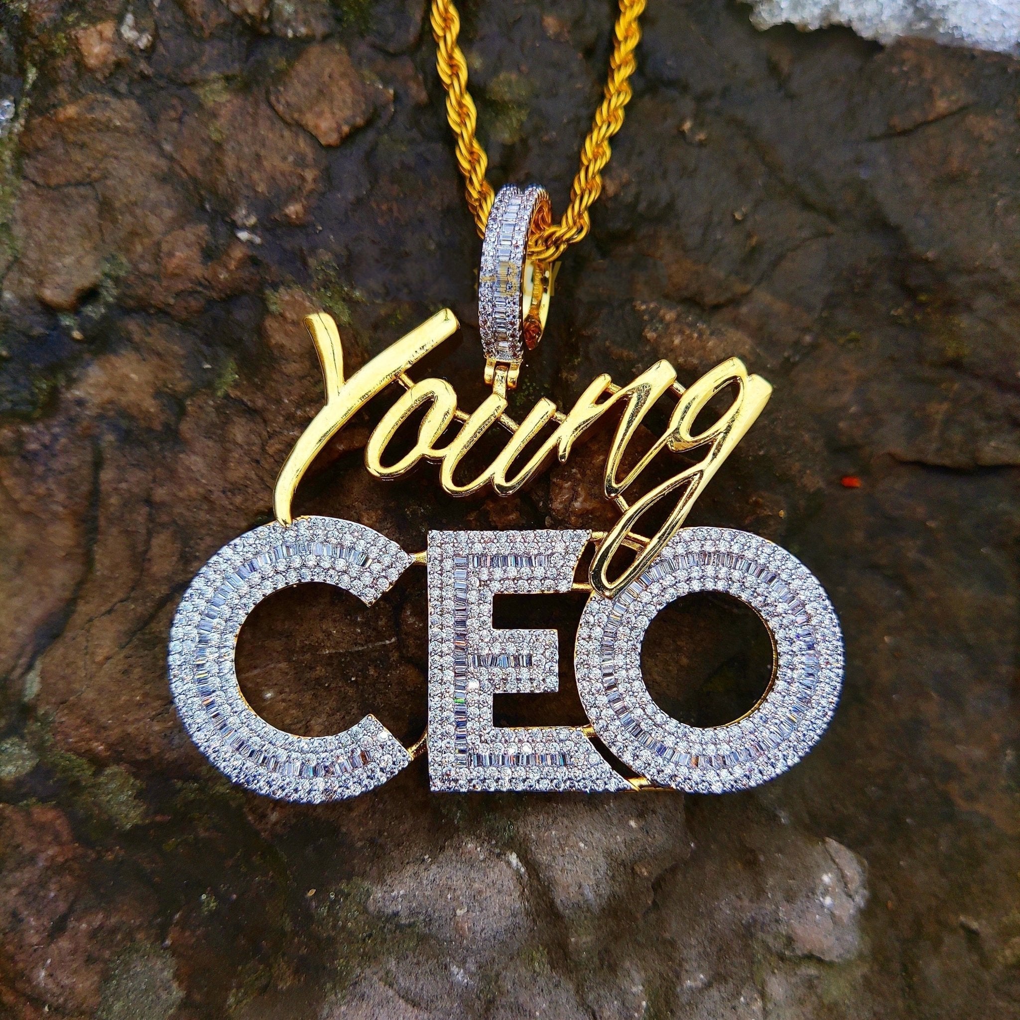 18K Gold Diamond Young Ceo - Drip Culture Jewelry
