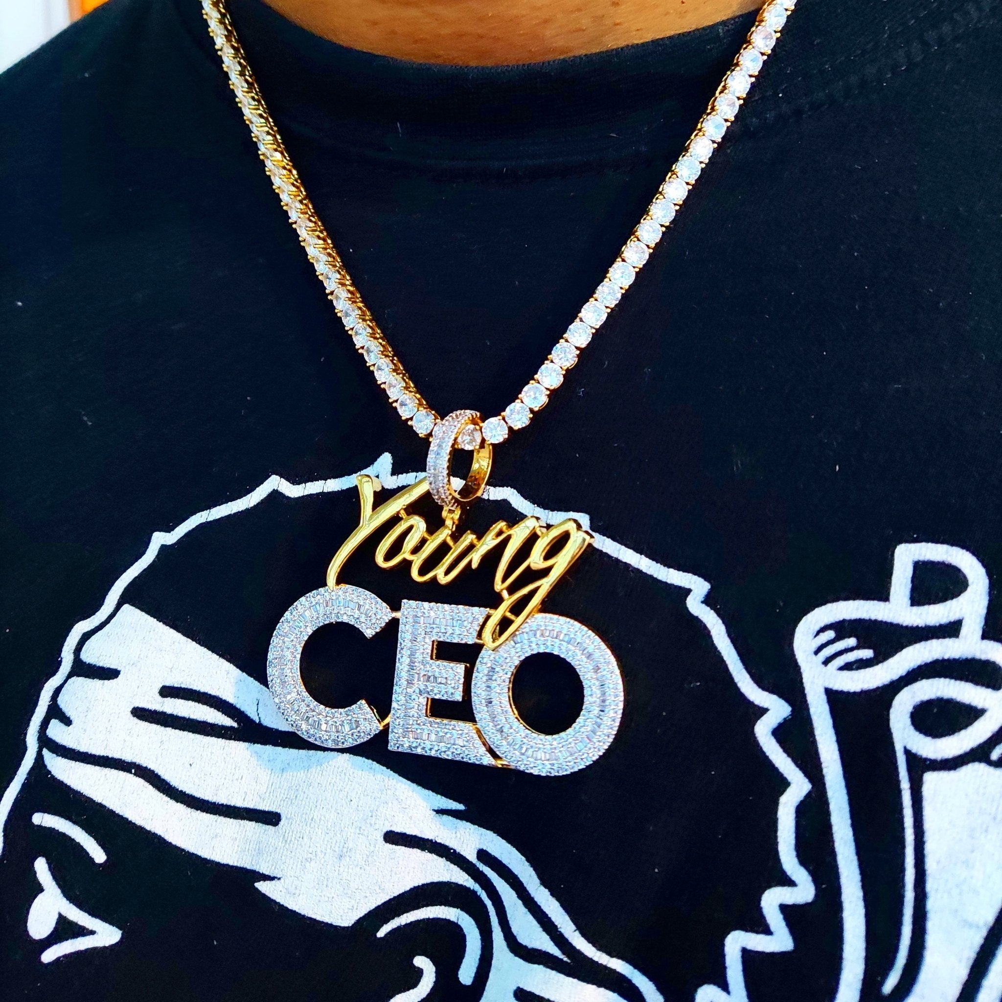 18K Gold Diamond Young Ceo - Drip Culture Jewelry