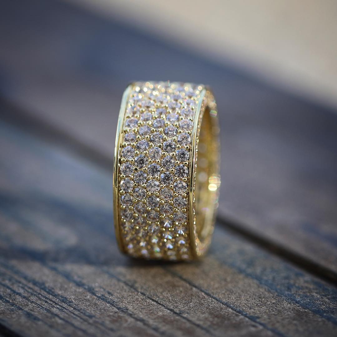 18K Gold Frozen Ring - Drip Culture Jewelry