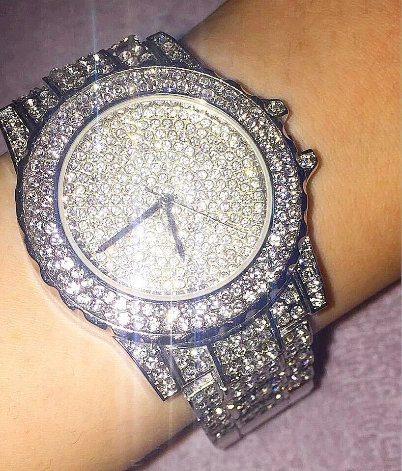 18K Gold Frozen Watch - Drip Culture Jewelry