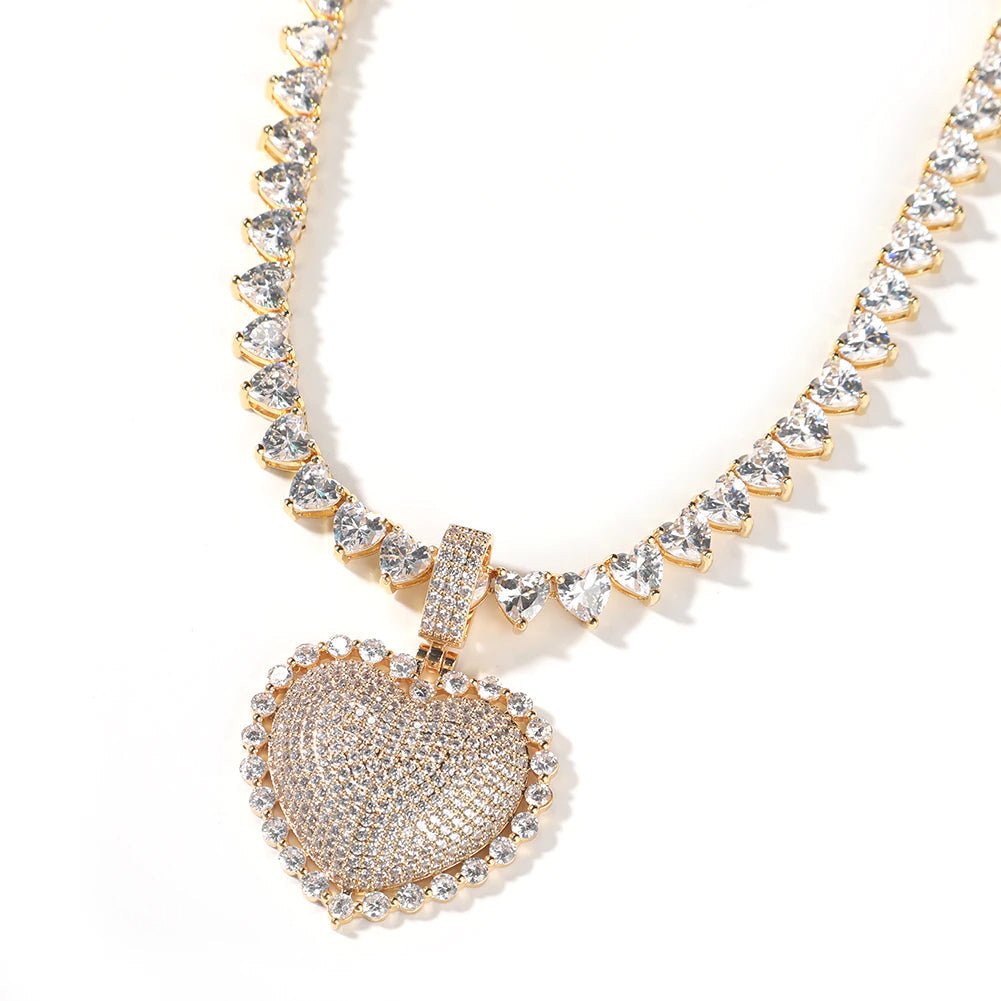 18k Gold Heart Jewelry Set (6 Pieces) - Drip Culture Jewelry