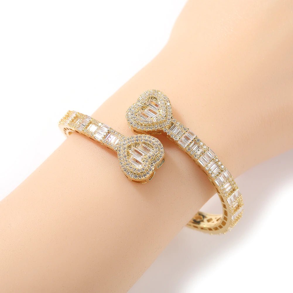 18k Gold Heart Jewelry Set (6 Pieces) - Drip Culture Jewelry