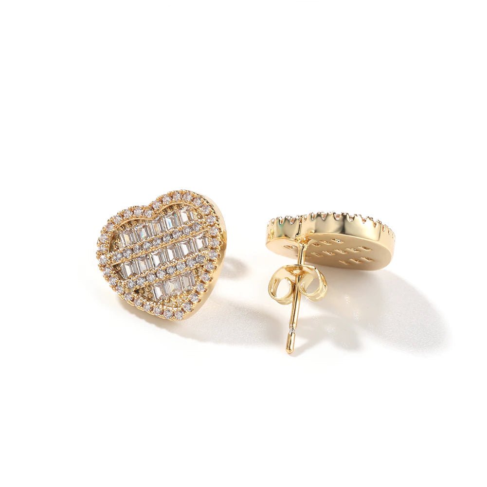 18k Gold Heart Jewelry Set (6 Pieces) - Drip Culture Jewelry