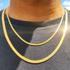 18k Gold Herringbone Chain - Drip Culture Jewelry