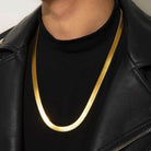 18k Gold Herringbone Chain - Drip Culture Jewelry