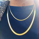 18k Gold Herringbone Chain - Drip Culture Jewelry