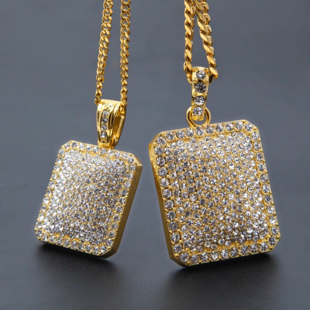 18K Gold Ice Box Pendant - Drip Culture Jewelry