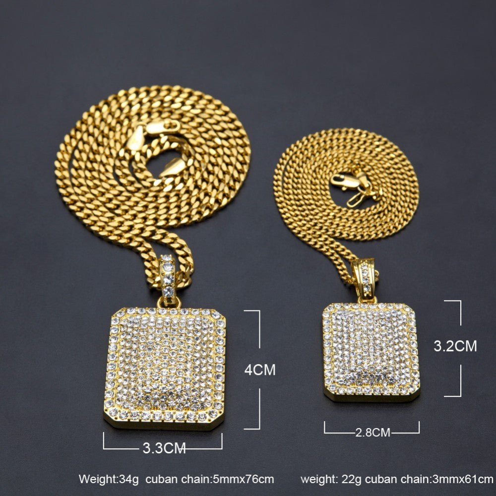 18K Gold Ice Box Pendant - Drip Culture Jewelry