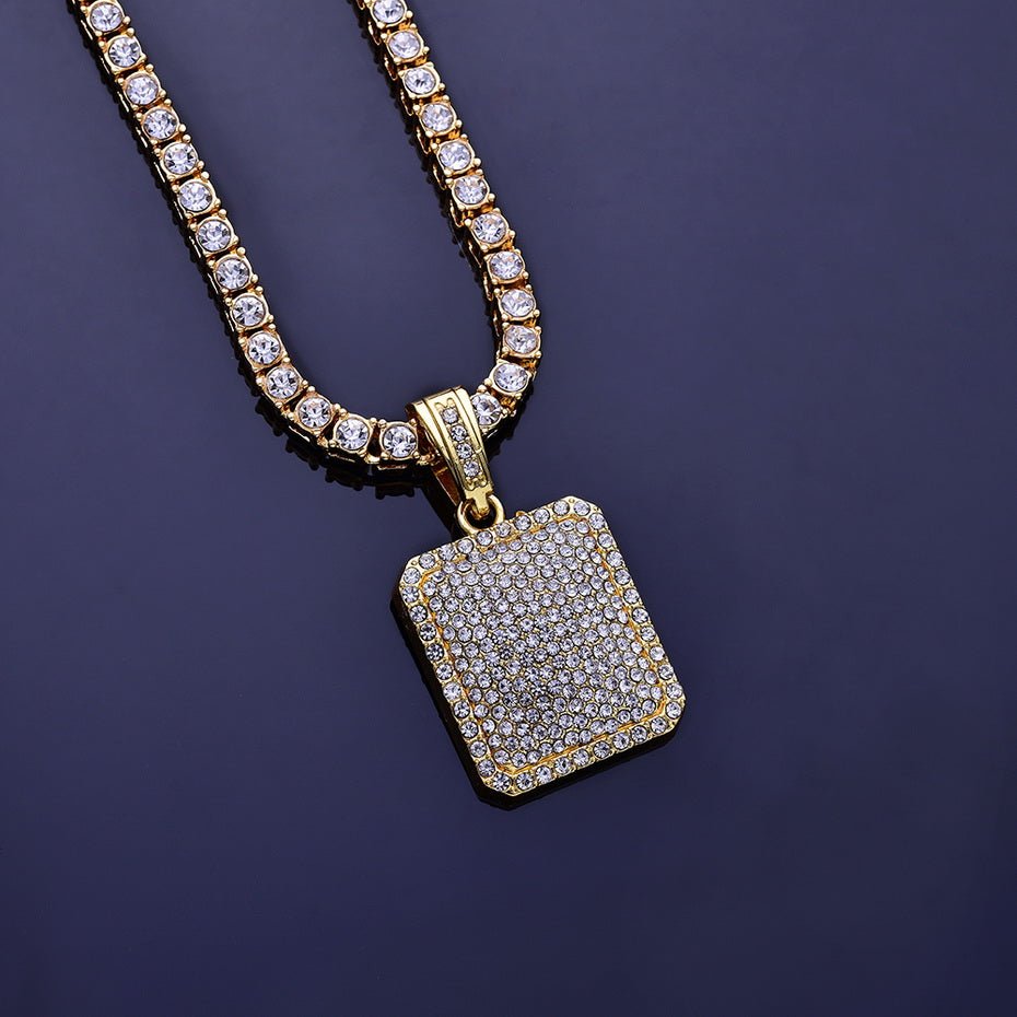 18k Gold IceBox with Tennis Chain - Drip Culture Jewelry